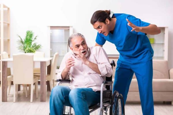 Vista, California Elder Abuse Laws: Penal Code 368 (PC) 1 A man threatens an elderly male in a wheelchair