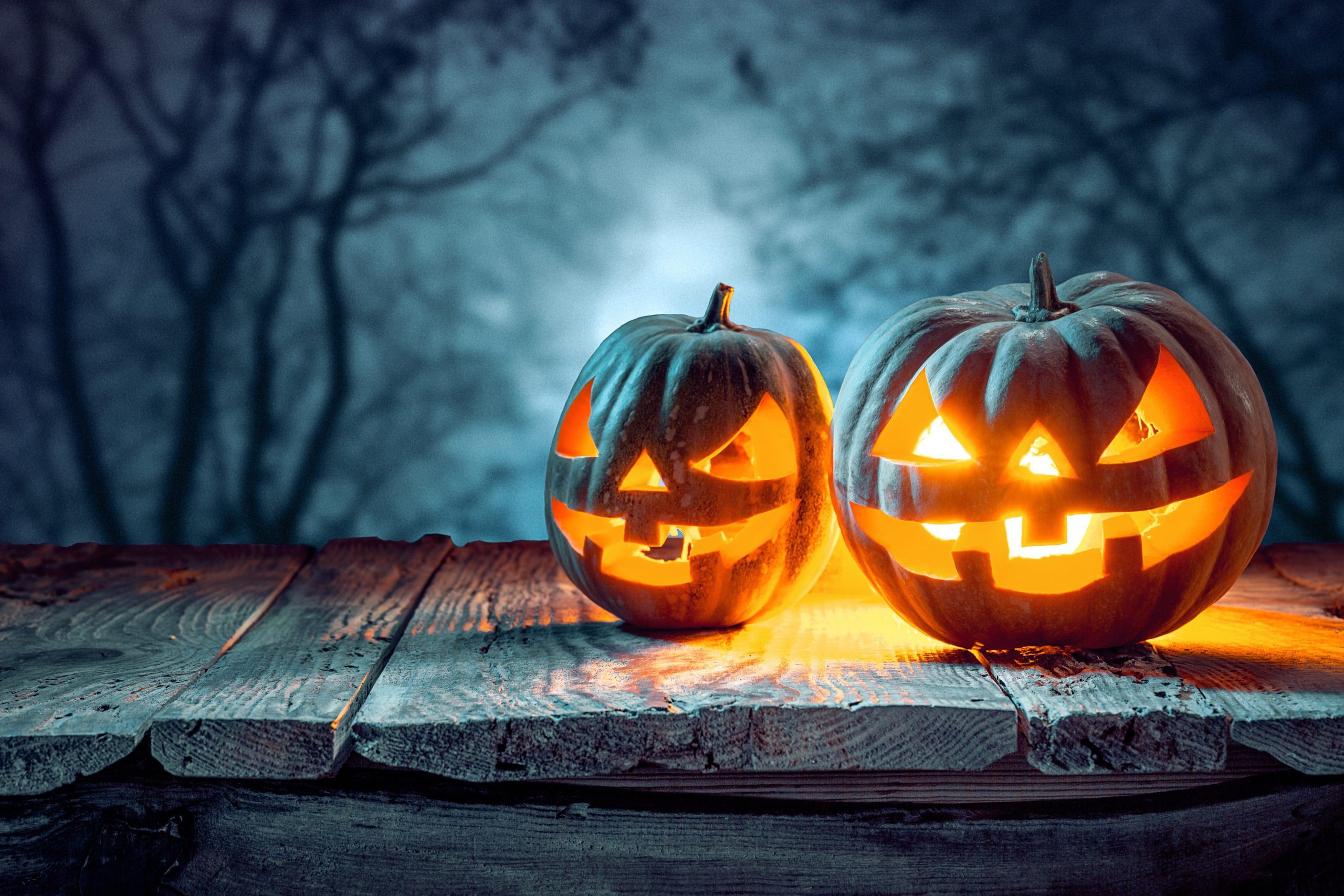 California Halloween Sex Offender Laws and Operation Boo 1 Spooky smiling jack-o-lanterns illustrating the issue of California sex offender laws on halloween
