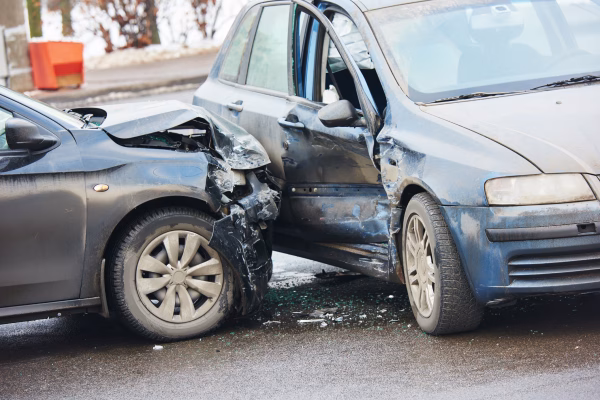 DUI With Injury or Death Charges 1 Two cars are smashed up after an accident illustrating DUI car crash defense
